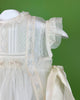YoYo Children's Boutique Baptism Amaia Off-White Dress with Bonnet