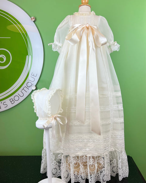 Touch of Vintage Baptism Gown – Carmen Creation