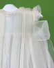 YoYo Children's Boutique Baptism Beatriz Off-White Dress with Bonnet