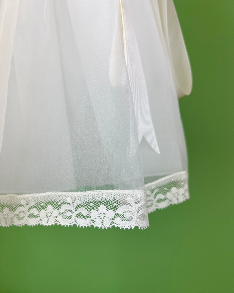 YoYo Children's Boutique Baptism & Communion Dresses Belen Off-White Dress with Bonnet