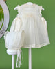 YoYo Children's Boutique Baptism & Communion Dresses Belen Off-White Dress with Bonnet
