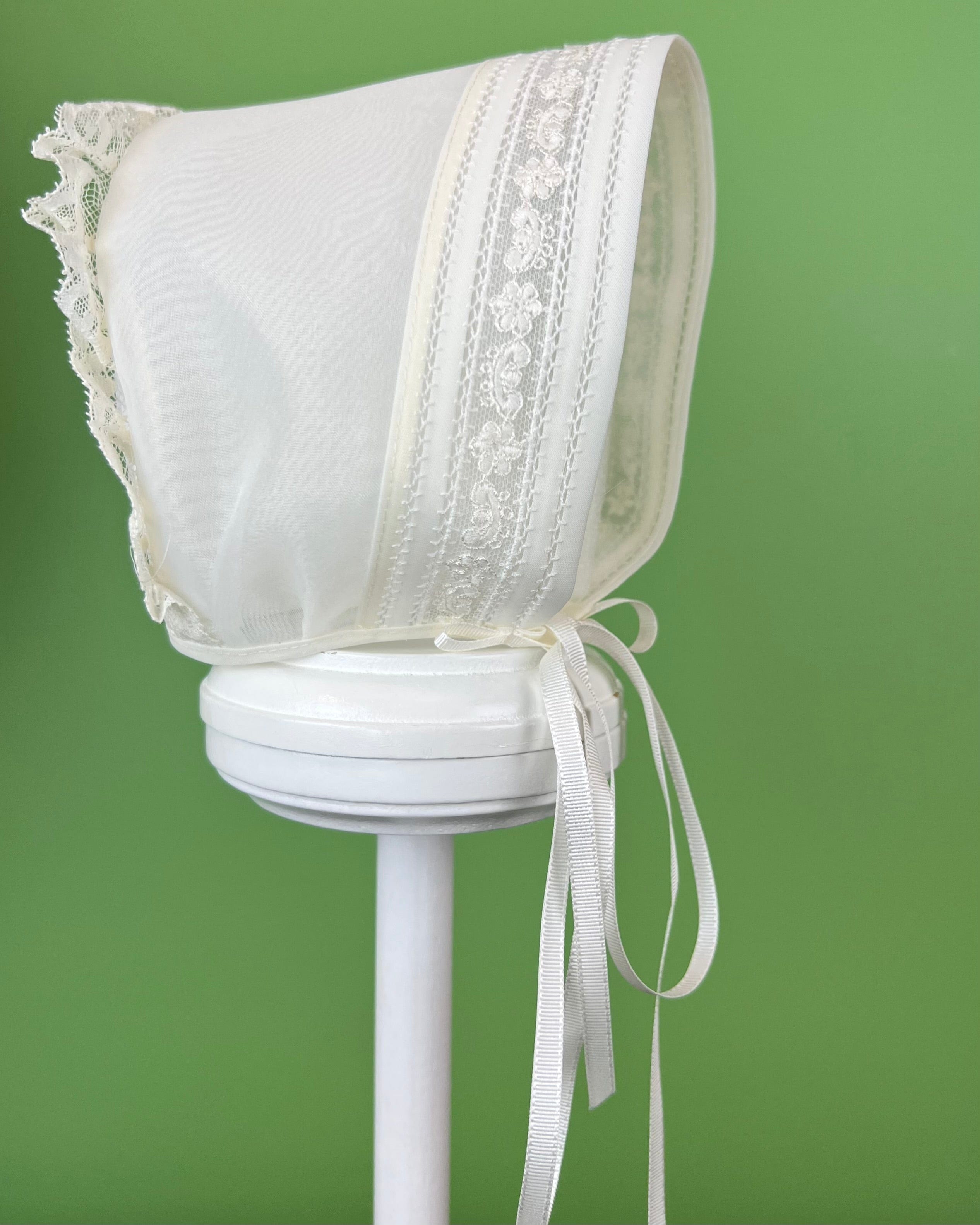 YoYo Children's Boutique Baptism & Communion Dresses Belen Off-White Dress with Bonnet