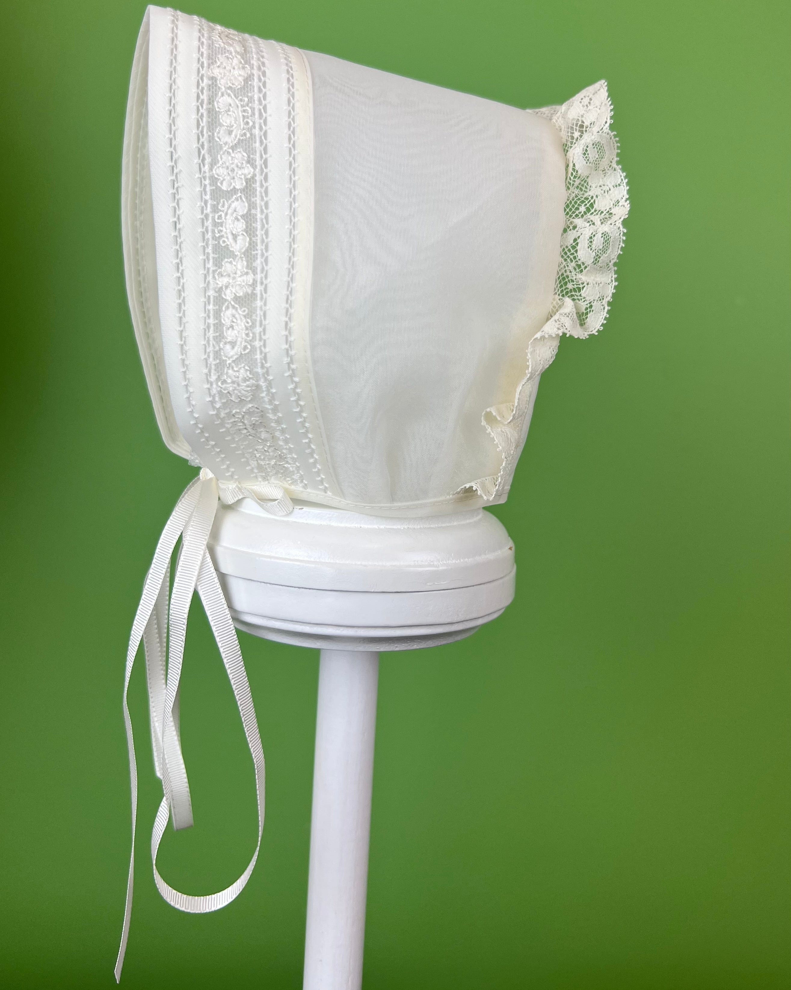 YoYo Children's Boutique Baptism & Communion Dresses Belen Off-White Dress with Bonnet