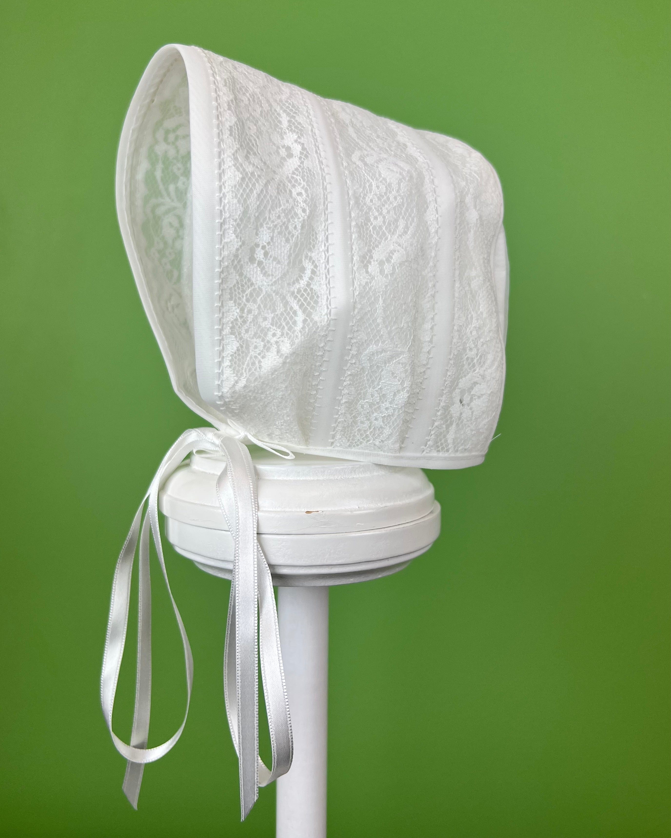 YoYo Children's Boutique Baptism & Communion Dresses Camila White Dress with Bonnet