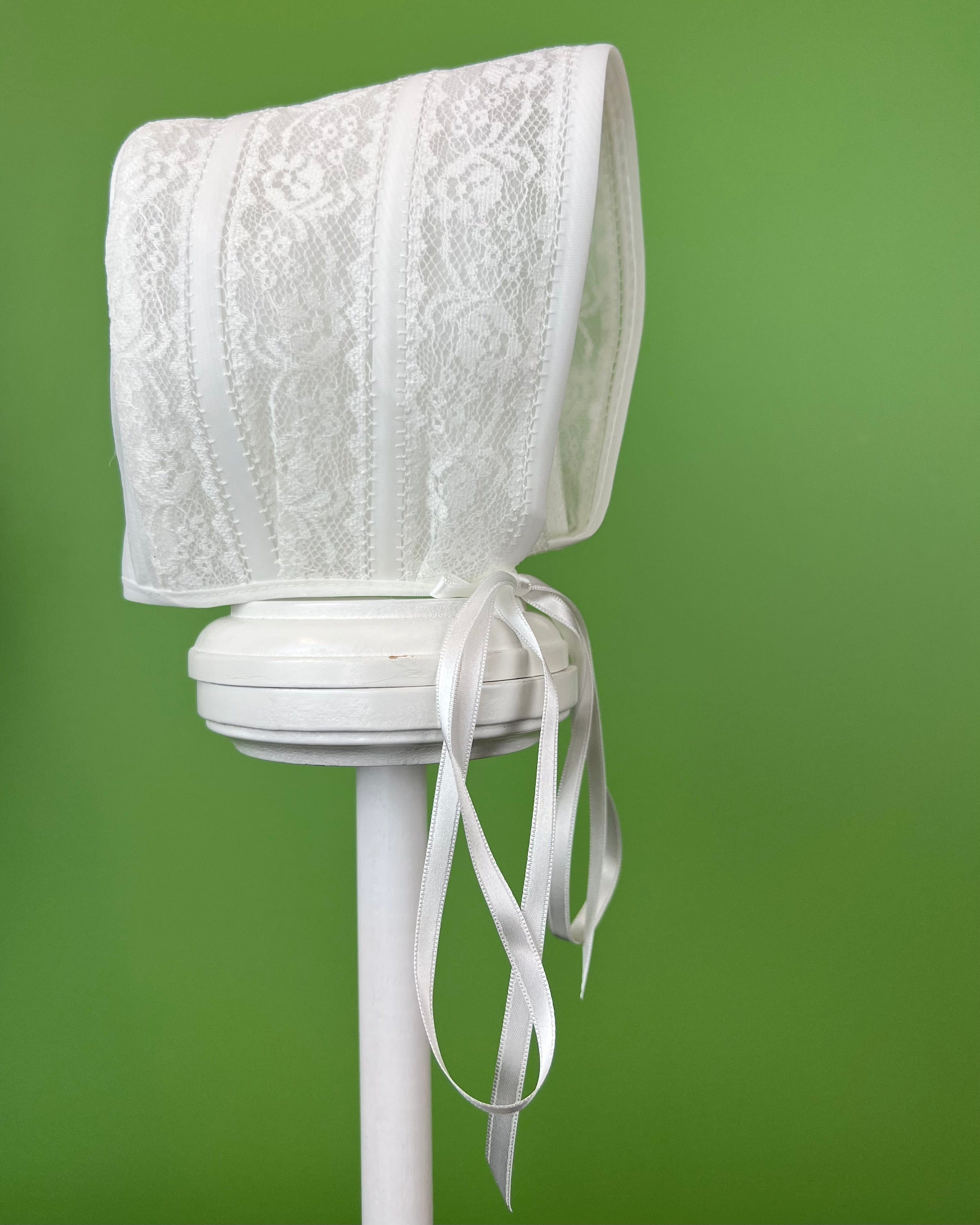 YoYo Children's Boutique Baptism & Communion Dresses Camila White Dress with Bonnet