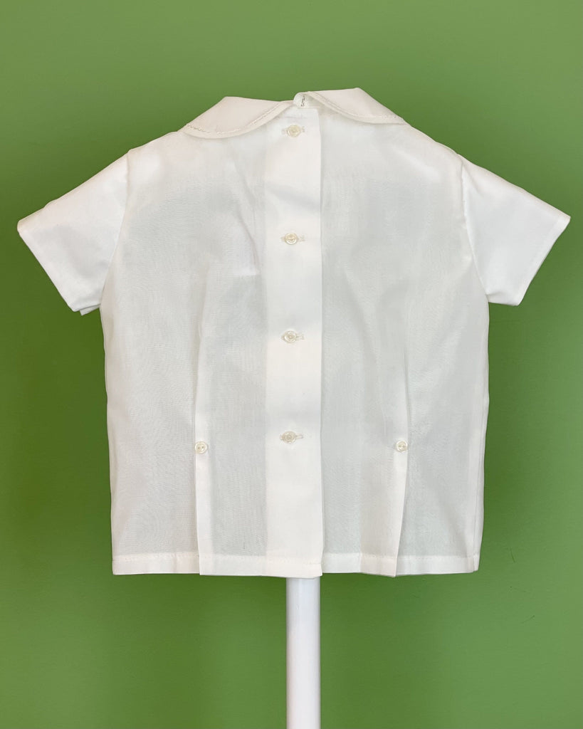 YoYo Children's Boutique Baptism & Communion Dresses Off-White Pleats Shorts Outfit