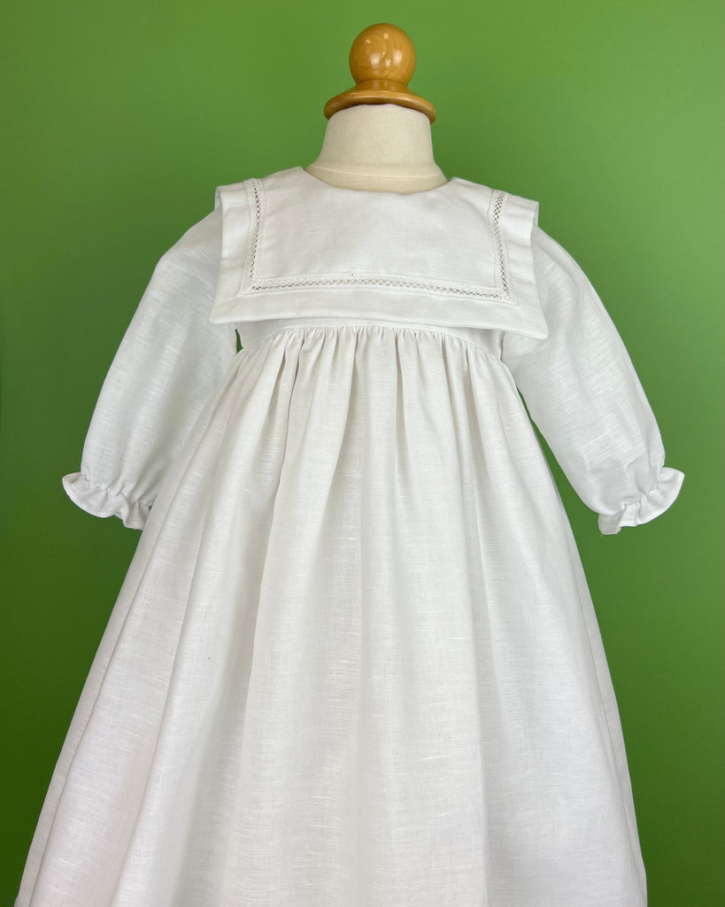 YoYo Children's Boutique Baptism & Communion Dresses Rene White Christening Long Dress