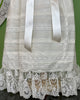 YoYo Children's Boutique Baptism Ivory Lace & Silk Christening Gown