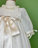 YoYo Children's Boutique Baptism Ivory Muslin & Laces Christening Gown