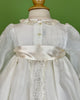 YoYo Children's Boutique Baptism Ivory Muslin & Laces Christening Gown