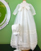 YoYo Children's Boutique Baptism Madrid Off-White with Collar Christening Gown