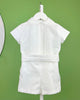 YoYo Children's Boutique Baptism Nicolas White Shorts Outfit
