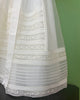 YoYo Children's Boutique Baptism Off White Flower Lace & Pleats Gown