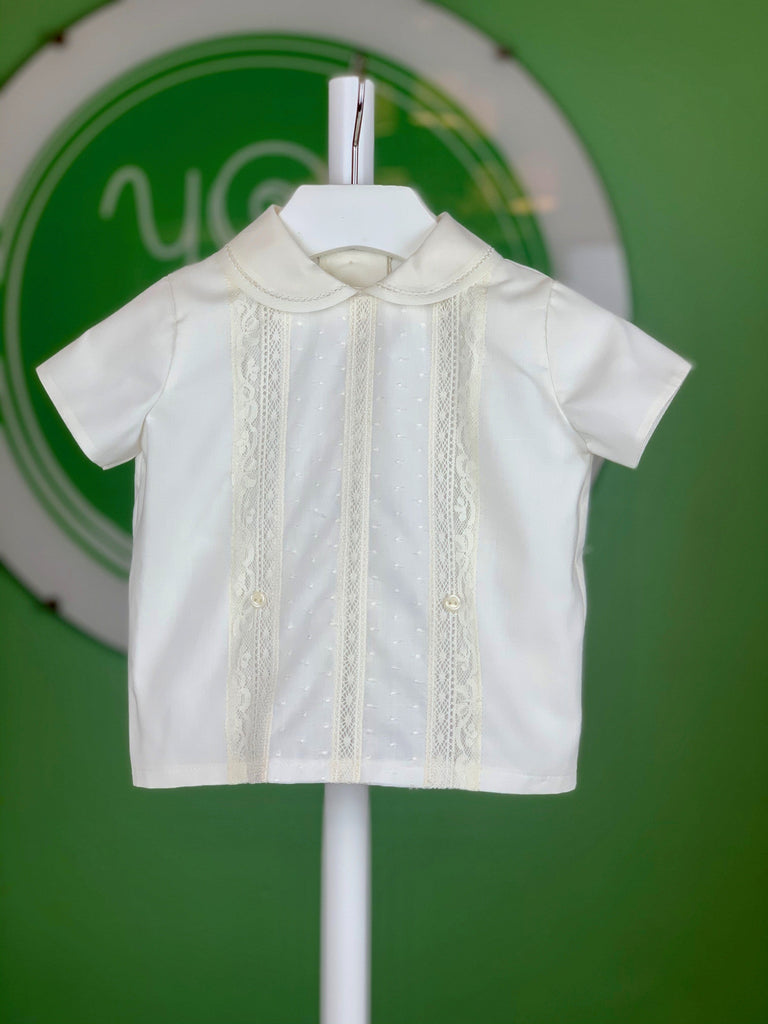 Off White & Lace Bubble Outfit - YoYo Children's Boutique