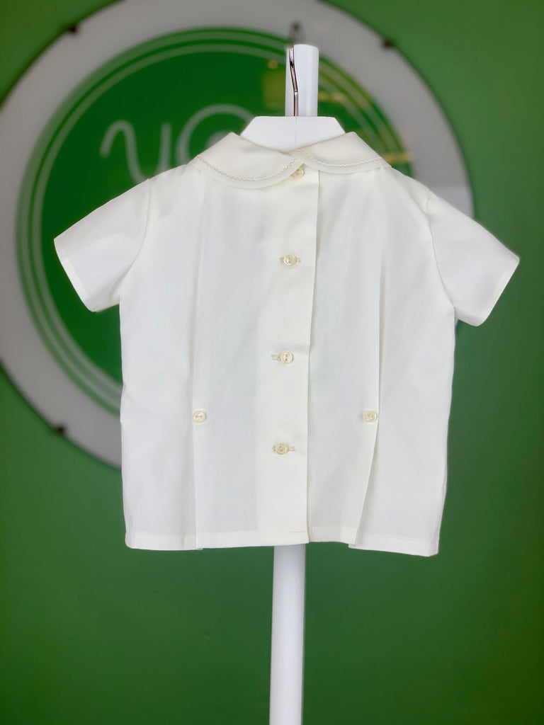 Off White & Lace Short Outfit - YoYo Children's Boutique
