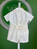 Off White & Lace Short Outfit - YoYo Children's Boutique