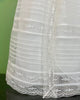 YoYo Children's Boutique Baptism Off-White Organza & Symmetrical Lace Gown