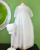 YoYo Children's Boutique Baptism Pamplona White Christening Gown