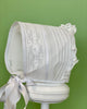 YoYo Children's Boutique Baptism White Lace & Pleats Christening Gown