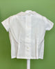 YoYo Children's Boutique Baptism White Organza & Lace Bubble Shorts Outfit