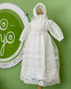 YoYo Children's Boutique Baptism White Organza & Lace Long Dress