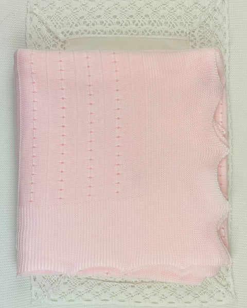 YoYo Children's Boutique Blanket Pink Knit Blanket