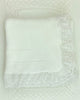 YoYo Children's Boutique Blanket White White Short Lace Knit Blanket