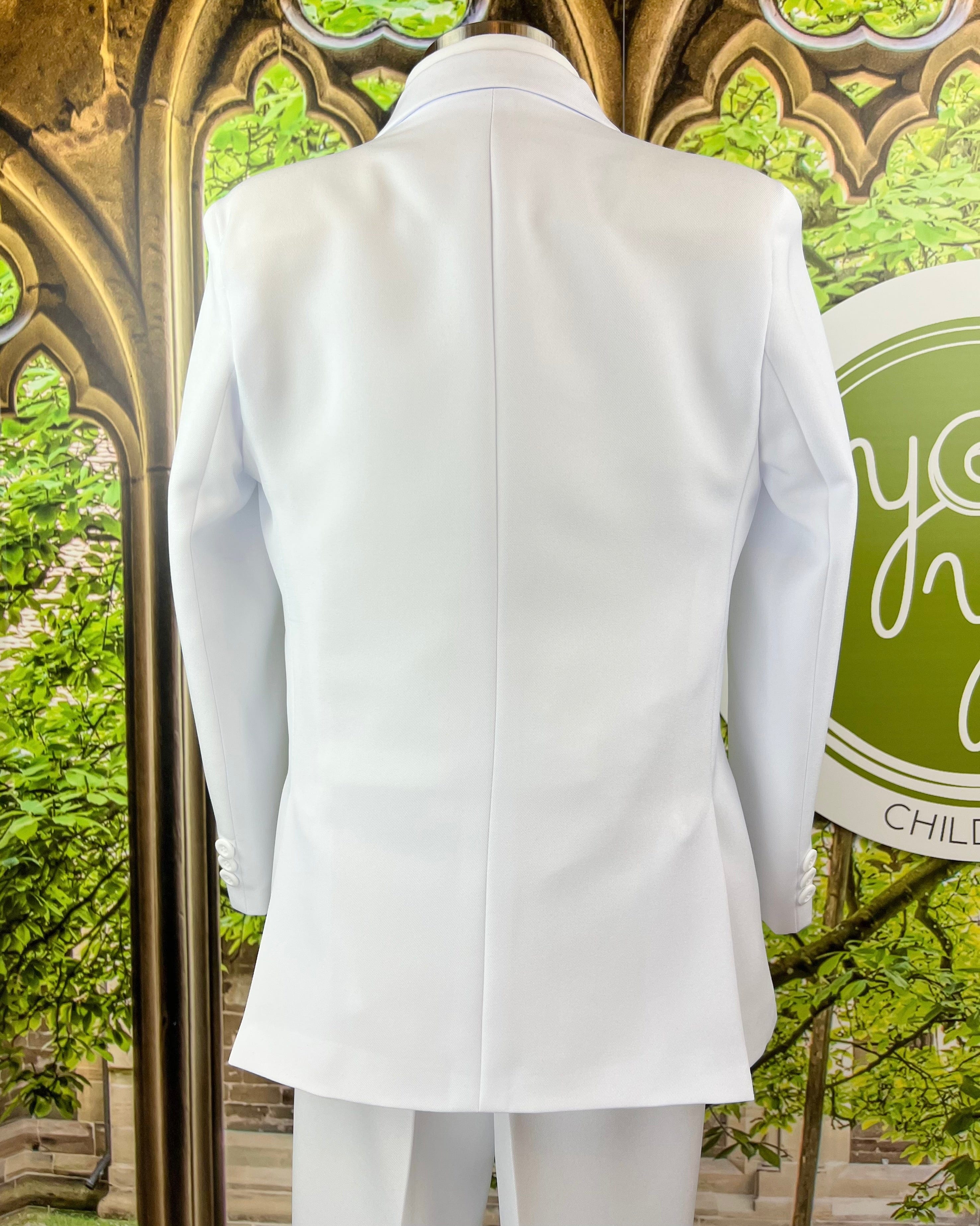 YoYo Children's Boutique First Communion White First Communion Suit