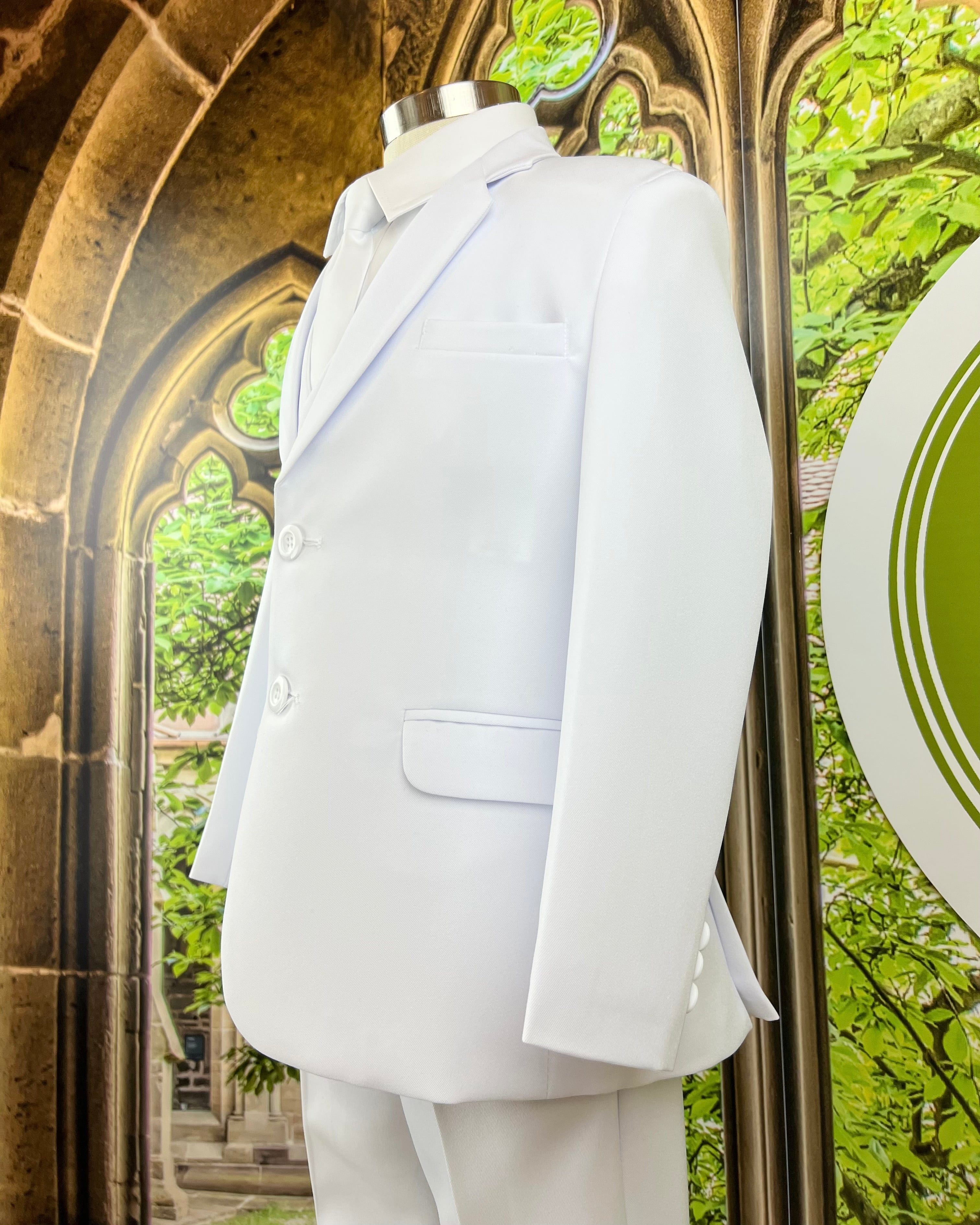 YoYo Children's Boutique First Communion White First Communion Suit