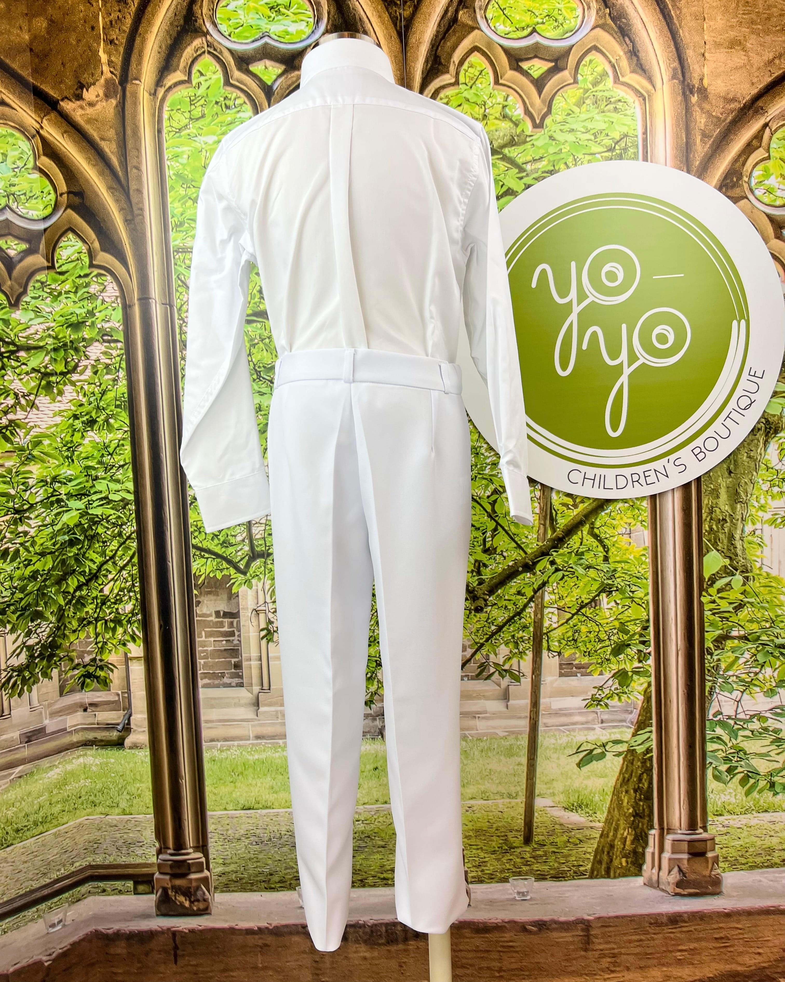 YoYo Children's Boutique First Communion White First Communion Suit
