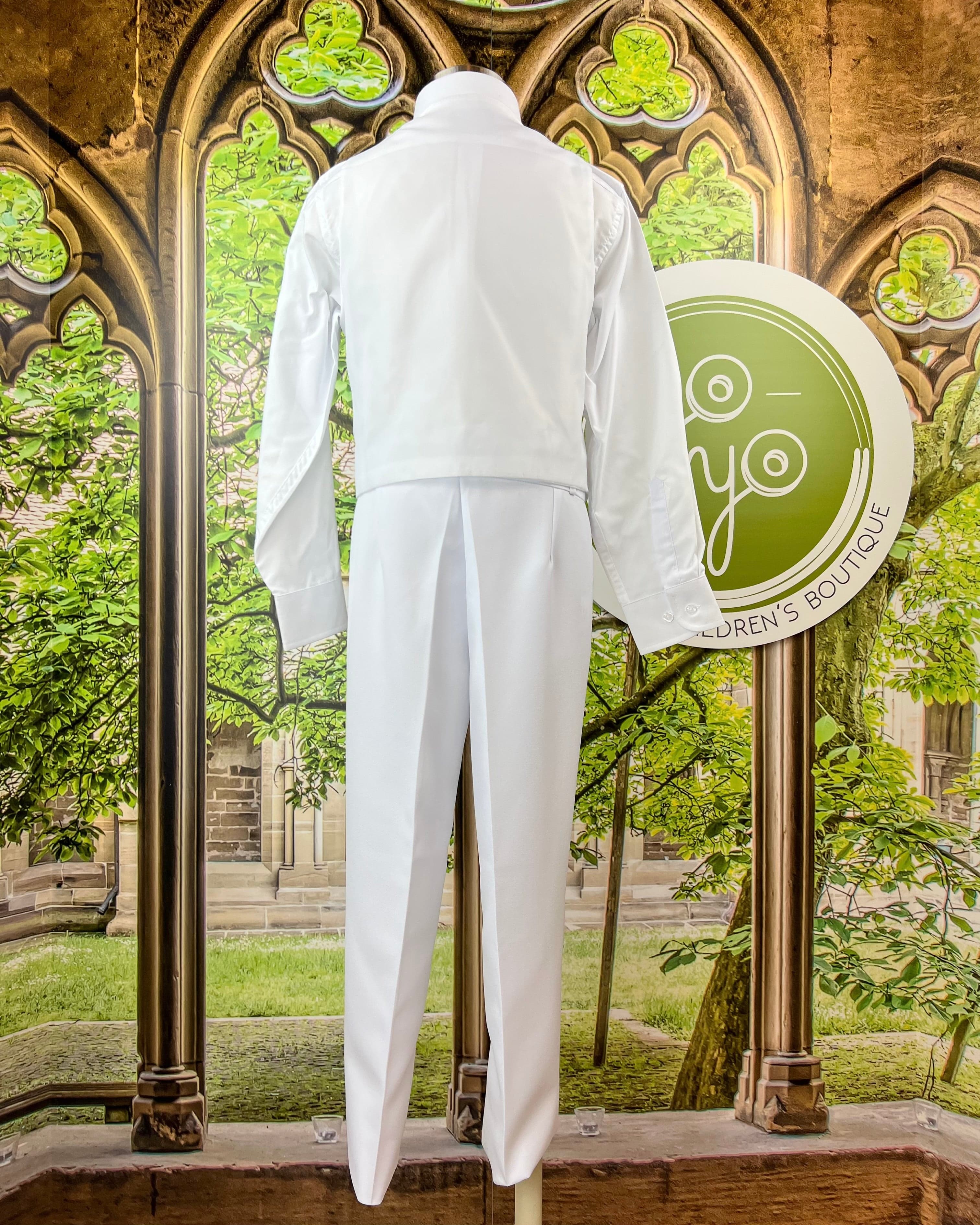 YoYo Children's Boutique First Communion White First Communion Suit