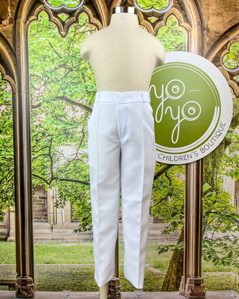 YoYo Children's Boutique First Communion White First Communion Suit
