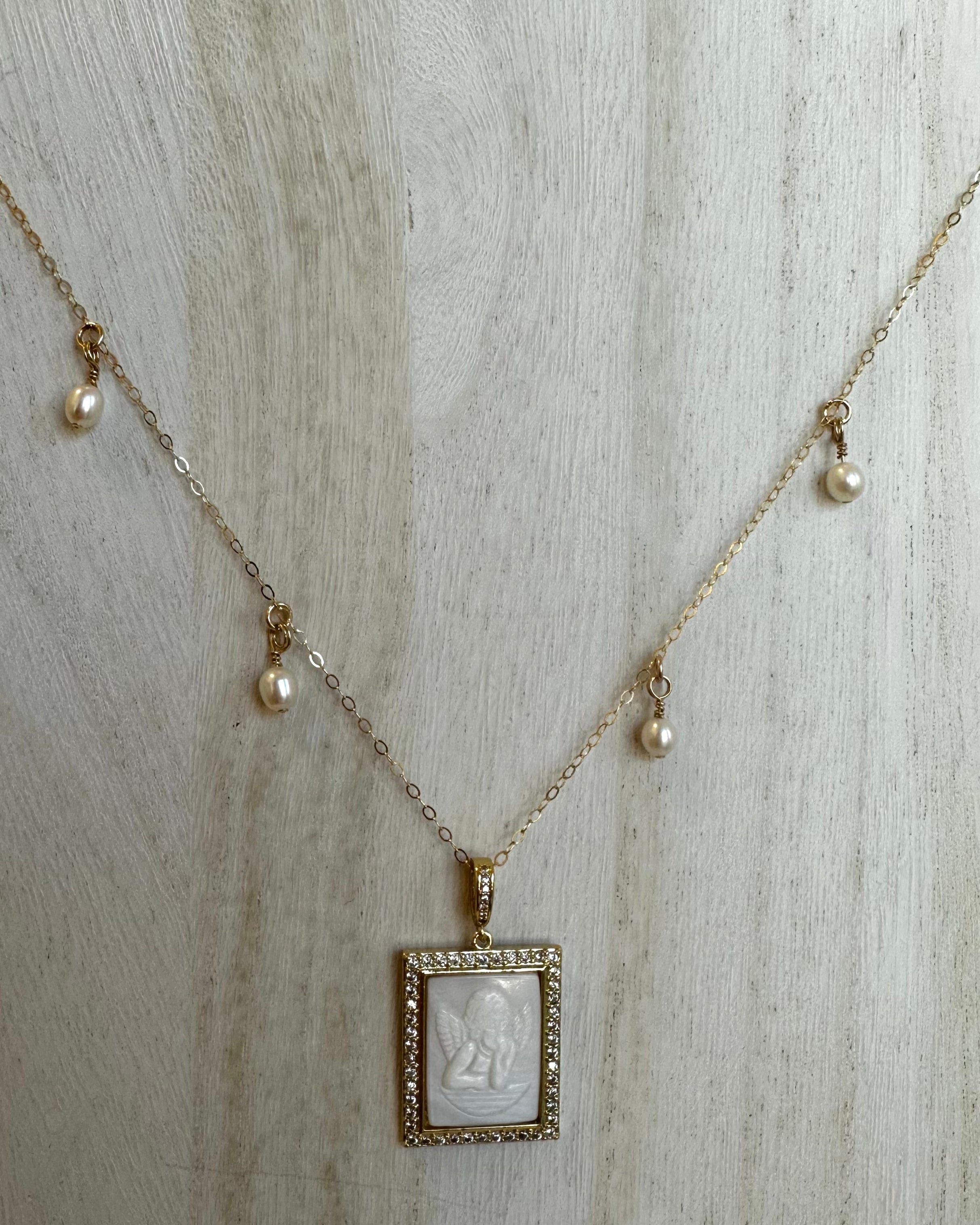 YoYo Children's Boutique Necklaces Angel Necklace 17"