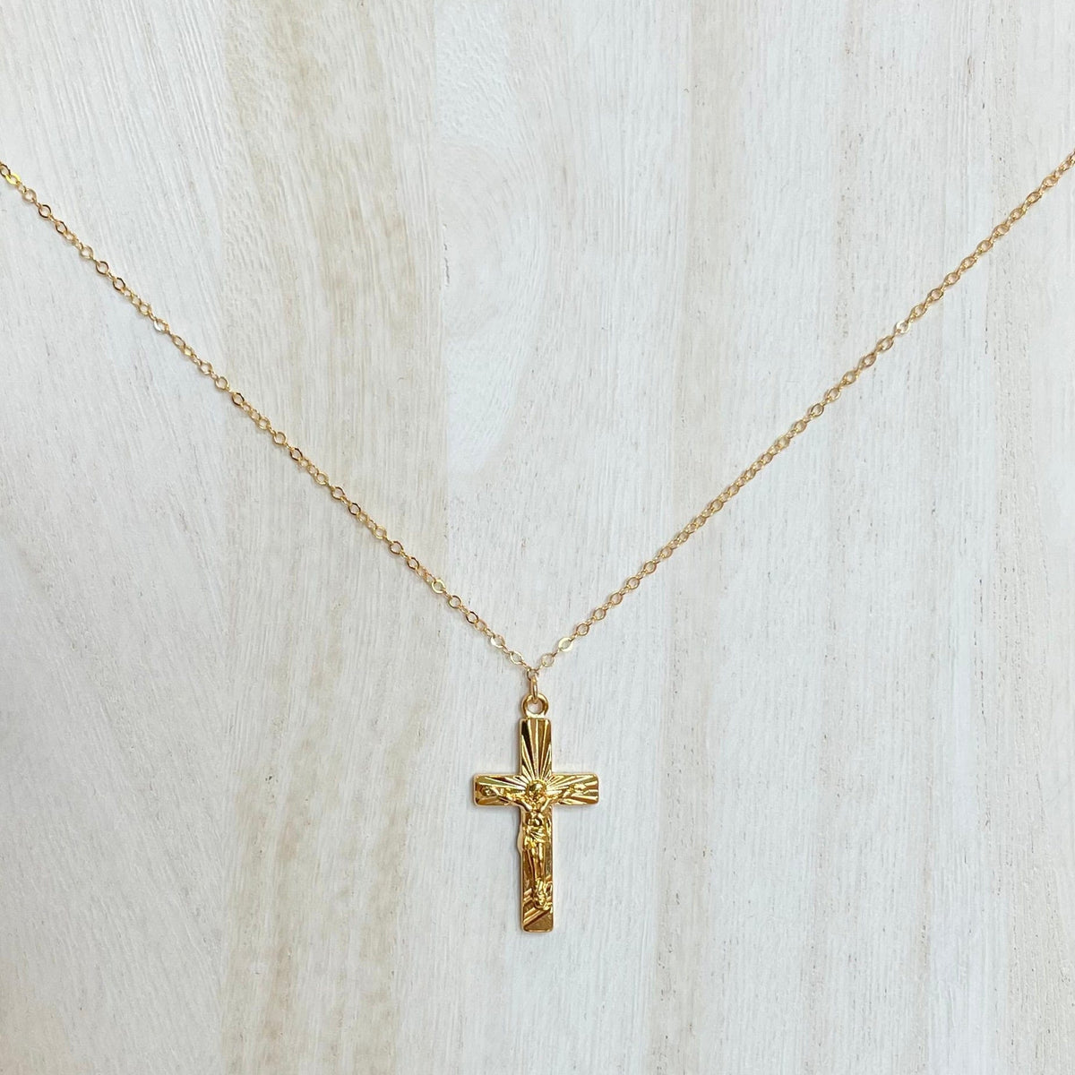 Gold Crucifix Cross Necklace Cross Choker Catholic Jewelry Gold Filled Cross  Pendant Necklaces Women - Etsy