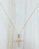 YoYo Children's Boutique Necklaces Pearl Cross Necklace 17"