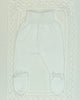 YoYo Children's Boutique Newborn 0M Beige & White Knit Newborn Outfit