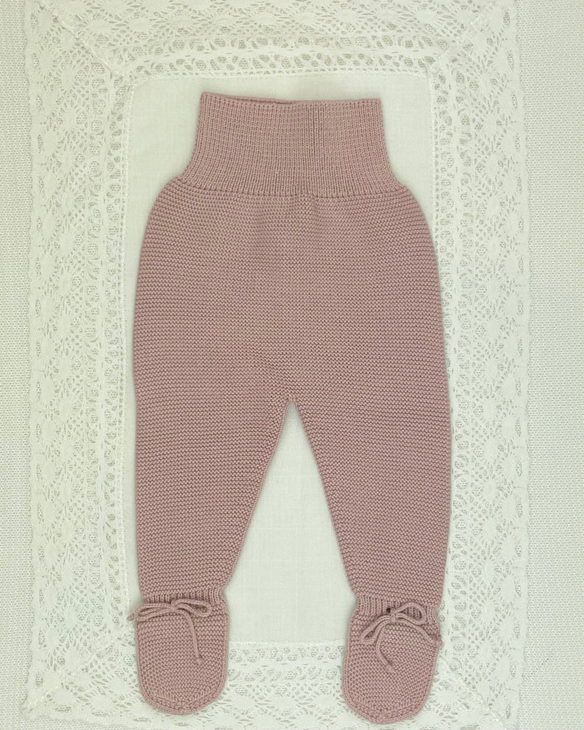 YoYo Children's Boutique Newborn 0M Dusty Rose Knit Newborn Outfit