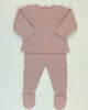 YoYo Children's Boutique Newborn 0M Dusty Rose Knit Newborn Outfit
