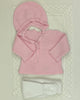 YoYo Children's Boutique Newborn 0M / Pink Rose & White Knit Newborn Outfit