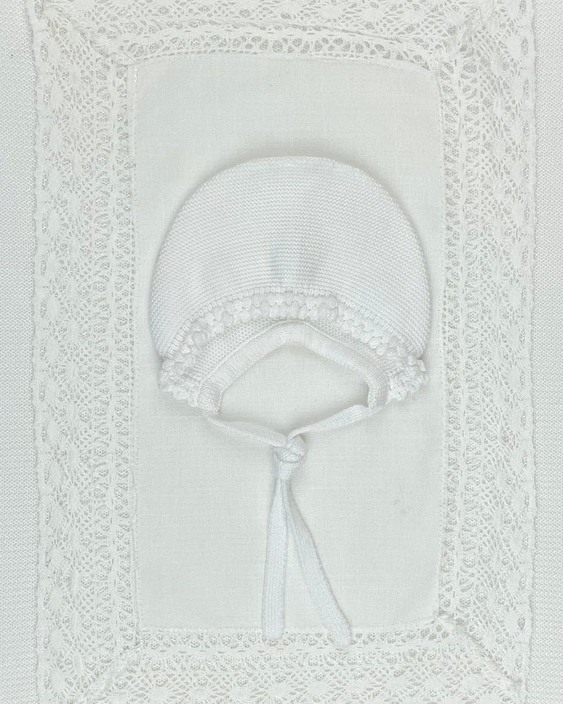 YoYo Children's Boutique Newborn 0M / White White Knit Newborn Outfit