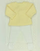 YoYo Children's Boutique Newborn 0M Yellow & White Knit Newborn Outfit