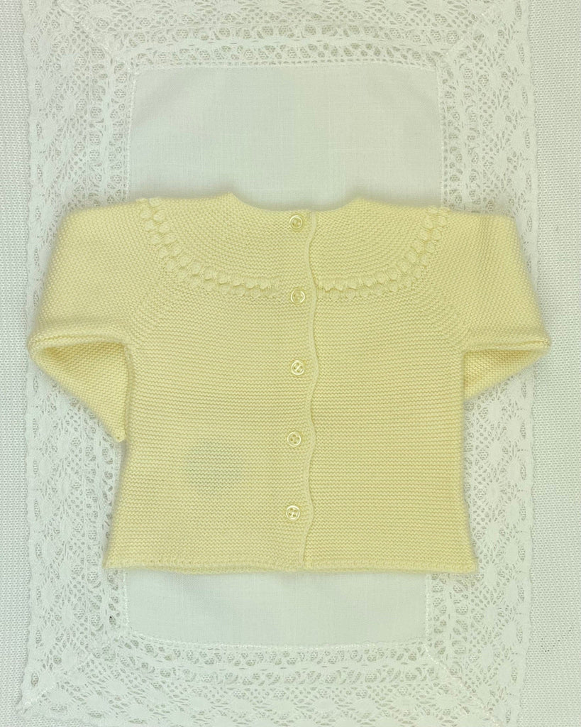 YoYo Children's Boutique Newborn 0M / Yellow Yellow Knit & Pom Pom Newborn Outfit