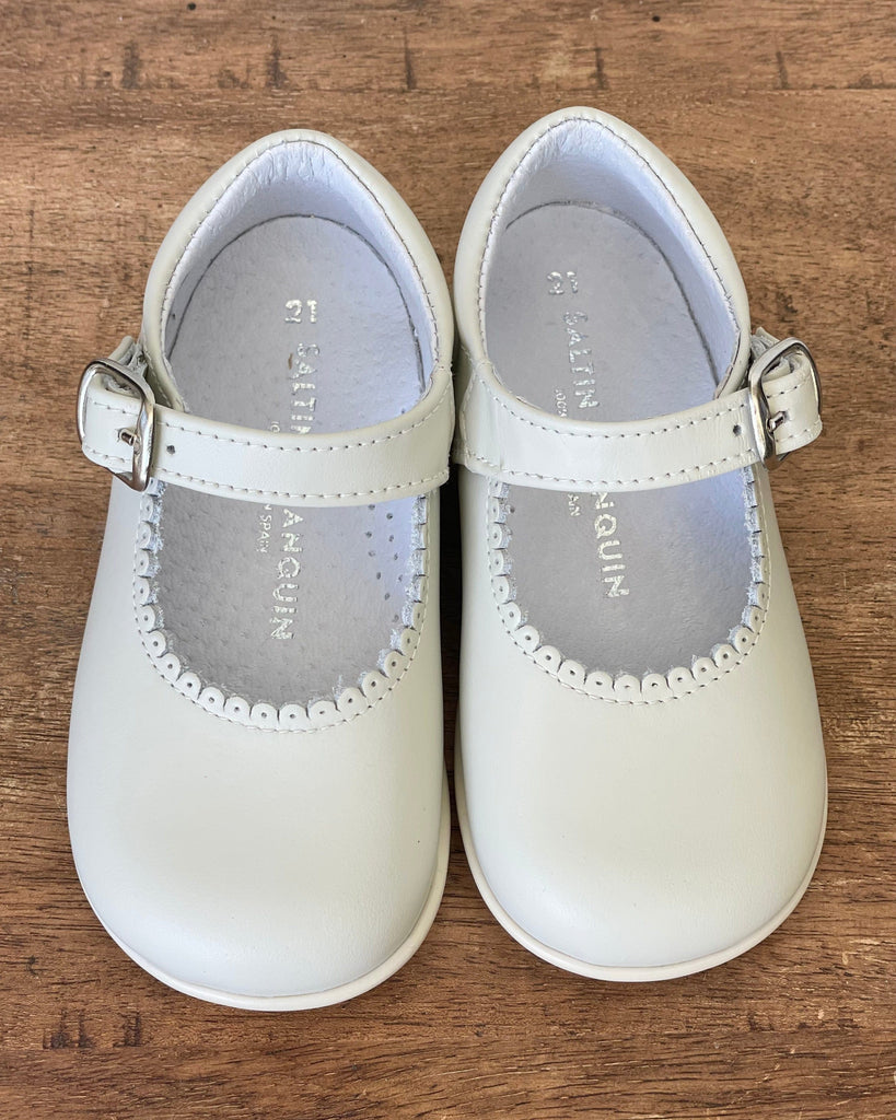 YoYo Children's Boutique Shoes Off-White Mary Jane Shoes