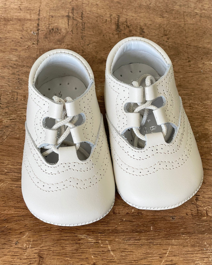 YoYo Children's Boutique Shoes Off-White Pre-Walker English Shoe