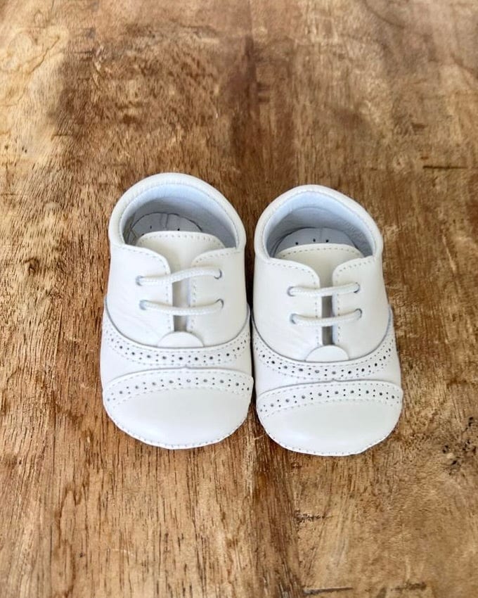 YoYo Children's Boutique Shoes Off-White Pre-Walker Oxford Shoe