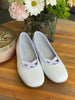 YoYo Children's Boutique Shoes White Ballerina Flat Shoes
