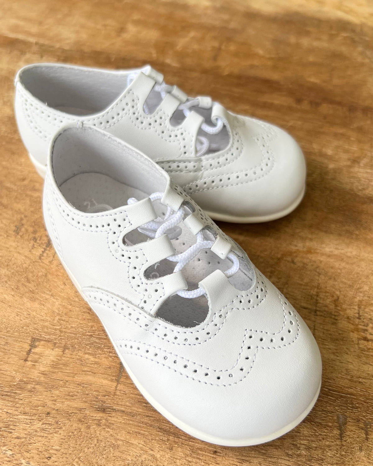 White English Boys' Walking Shoe – Leather Dress Shoe from Spain