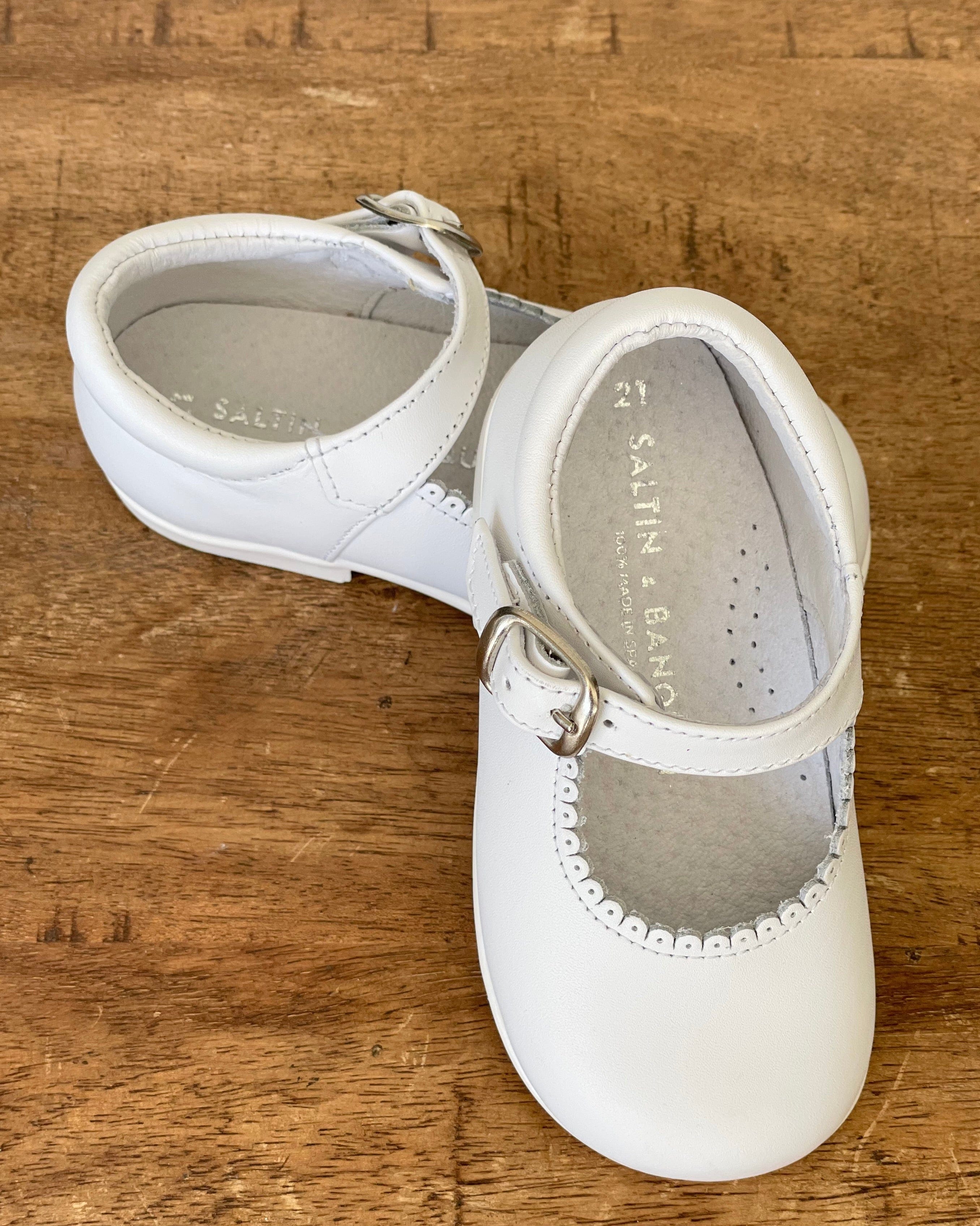 YoYo Children's Boutique Shoes White Mary Jane Shoes