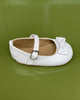 YoYo Children's Boutique Shoes White Mary Jane with Bow Shoes