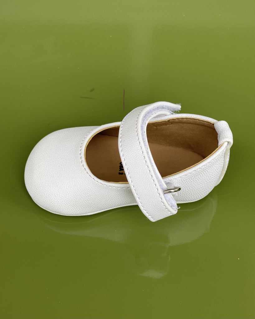 YoYo Children's Boutique Shoes White Mini Mary Jane Shoes